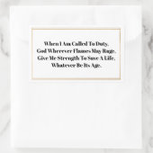 Stickers van brandweergebedden (Tas)