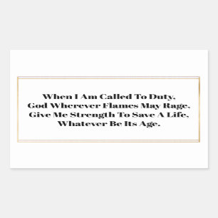 Stickers van brandweergebedden