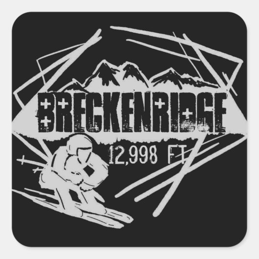 Stickers van Breckenridge Colorado (Voorkant)