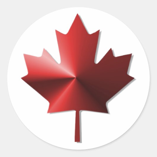 Stickers van Canadese vlaggenmakelaar Leaf (Voorkant)