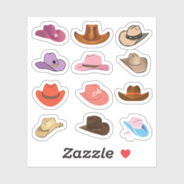 Stickers van cowboy Pet