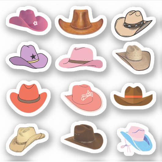Stickers van cowboy Pet (Voorkant)