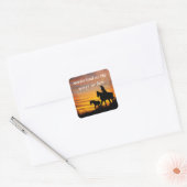 Stickers van Cowgirl Sunset Horseback Ride (Envelop)