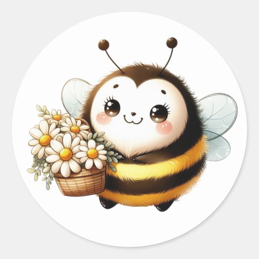 Stickers van Cute Bee (Voorkant)