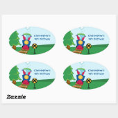 Stickers van Cute boy's treinstation (Vel)