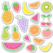 Stickers van Cute Fruit - TWEEtti Frutti Birthday (Voorkant)