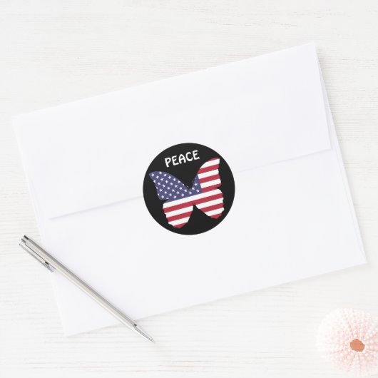 stickers van de amerikaanse vlinder (Envelop)