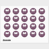 Stickers van de auberginevlinder (Vel)