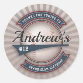  Stickers van de Baseball Party