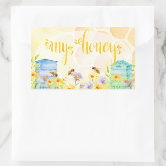 Stickers van de bijenhoning (Tas)