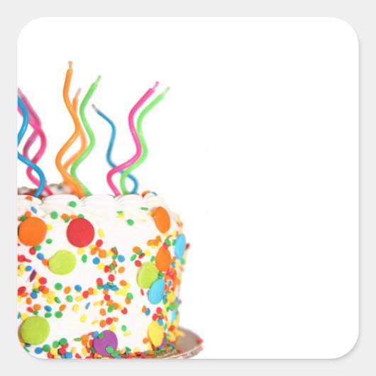 Stickers van de Birthday Cake (Voorkant)