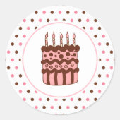 Stickers van de Birthday Cake (Voorkant)