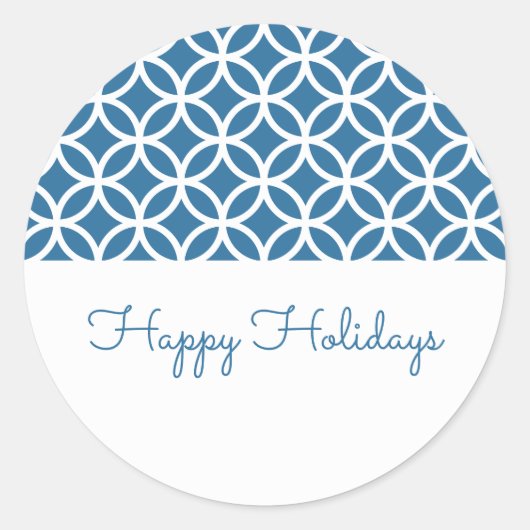 Stickers van de Blue Classy Diamond Holiday (Voorkant)