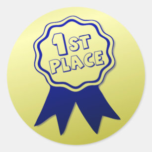 Stickers van de Blue Ribbon Award van leraar