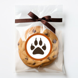 Stickers van de bosthema Birthday Round - Wolf