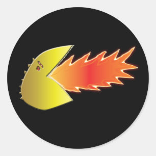 Stickers van de brandbluskop