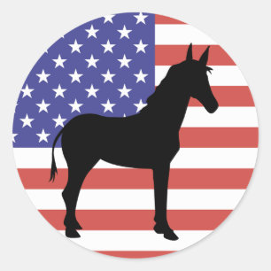 Stickers van de Democratische vlag