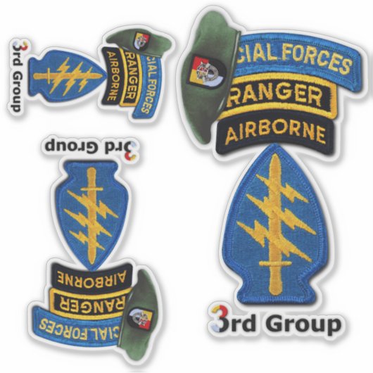Stickers van de derde speciale troepengroep SFG (Voorkant)
