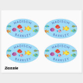 Stickers van de Envelope Kind van Aquarium Fish Cu (Vel)