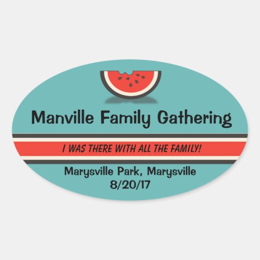 Stickers van de familie Watermeloen (Voorkant)