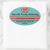 Stickers van de familie Watermeloen (Tas)