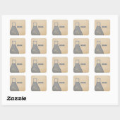 Stickers van de filmbeker blauw (Vel)
