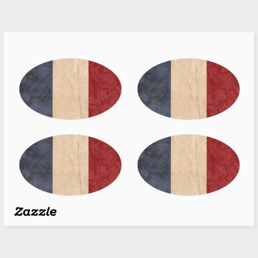Stickers van de Franse vlag (Vel)