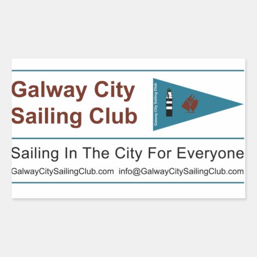 Stickers van de Galway City Sailing Club (Voorkant)