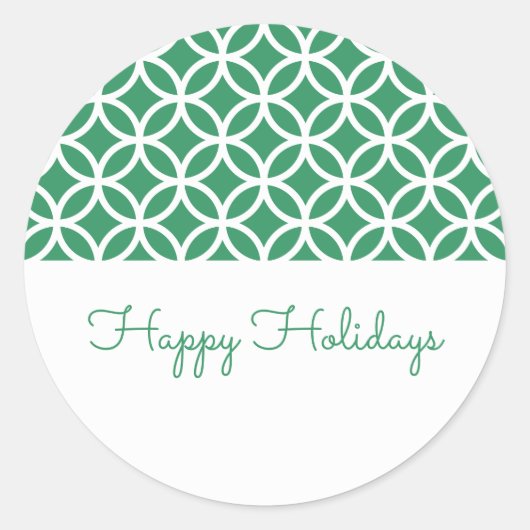 Stickers van de Green Classy Diamond Holiday (Voorkant)