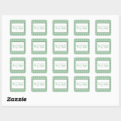 Stickers van de Green Houndstooth Holiday (Vel)