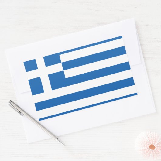 Stickers van de Griekse vlag * Ελλάδα (Envelop)