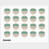 Stickers van de Groene Rustic Damask Wedding (Vel)