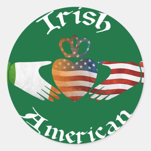 Stickers van de Iers-Amerikaanse Claddagh (Voorkant)