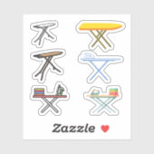 Stickers van de Ironing Board (Vel)