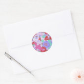 Stickers van de Japanse Sakura Pattern-ronde (Envelop)