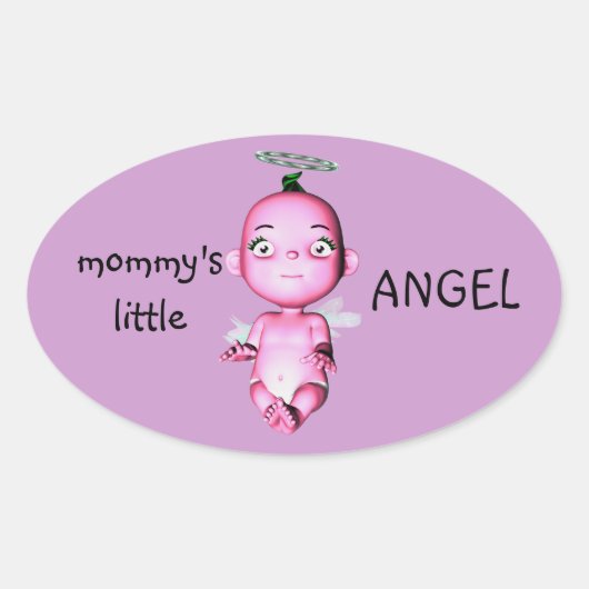 STICKERS VAN DE KLEINE ENGEL VAN MAMA (Voorkant)