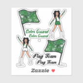 Stickers van de Kleur van de vlag (Groene 2) (Vel)