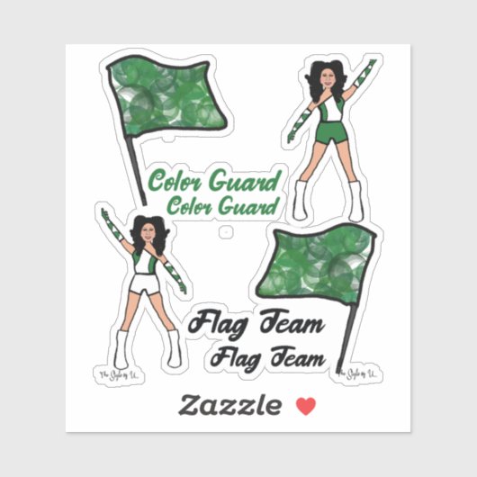 Stickers van de Kleur van de vlag (Groene 2) (Vel)