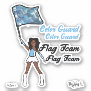 Stickers van de Kleur van de vlag (Sky Blue White 