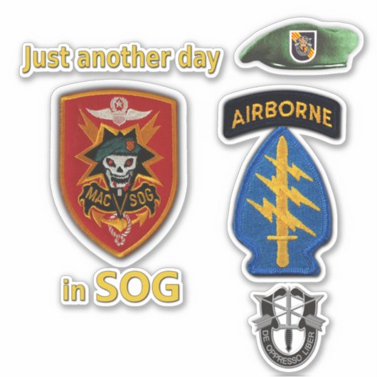 Stickers van de MAC-V-SOG van de speciale strijdkr (Voorkant)