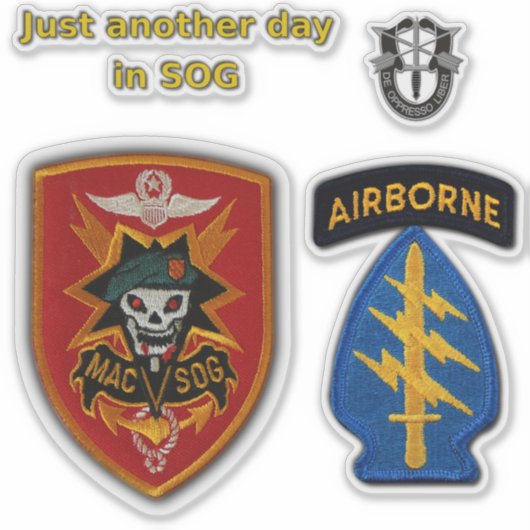 Stickers van de MAC-V-SOG van de speciale strijdkr (Voorkant)