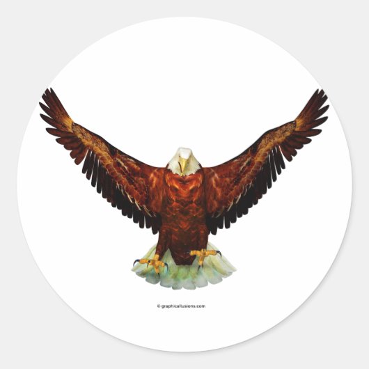 Stickers van de Majestic Eagle Round (Voorkant)