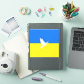 Stickers van de Oekraïense vlag Peace Dove steunen (iPad Cover)