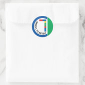 Stickers van de Partij van het Bouwblok voor 7de P (Tas)