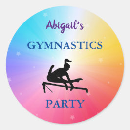 Stickers van de Rainbow Stars van Gymnastics Party
