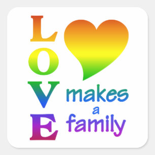 Stickers van de regenboogfamilie
