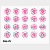 Stickers van de roze kersen (Vel)