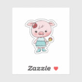 Stickers van de roze stekker (Vel)