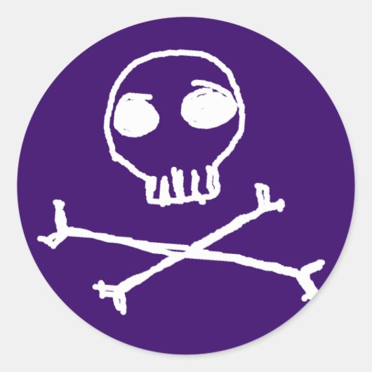 Stickers van de schedel en kruisbeenderen (Voorkant)
