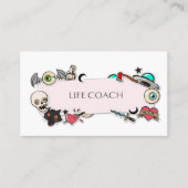 Stickers van de soort Funky tattoo Visitekaartje (Voorkant)